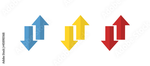arrows icon, different direction, vector illustration