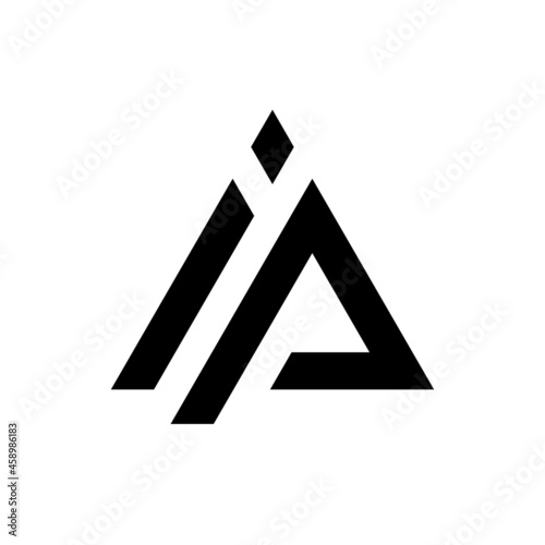 Letter IP PI logo template