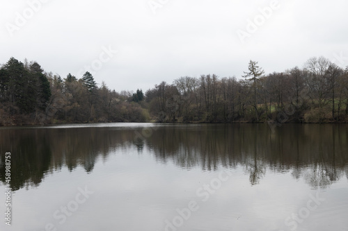Large pond in Vrchlice near Kutná Hora, Czech republic