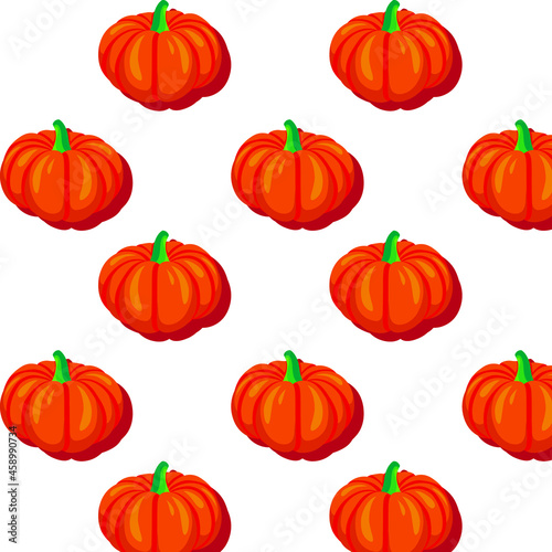 Halloween pumpkin pattern. Vector illustration. Pumkin background.
