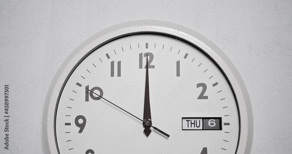 Close up of wall clock