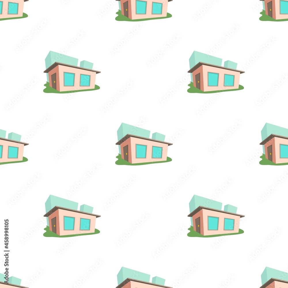 Small house, pattern seamless background texture repeat wallpaper geometric vector