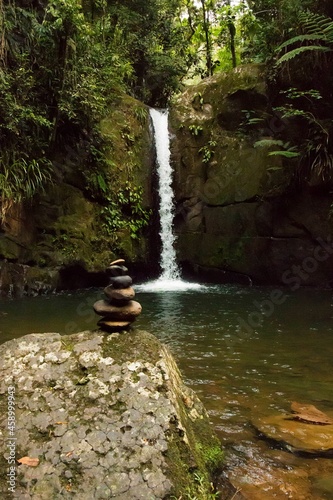  Cachoeira, Cachoeiras do PETAR (Parque Estadual Turístico do Alto Ribeira) localizado no estado de São Paulo quase divisa com o Paraná, Brasil. photo