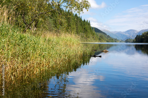 canoe ride on lake Osoyro in Norway
