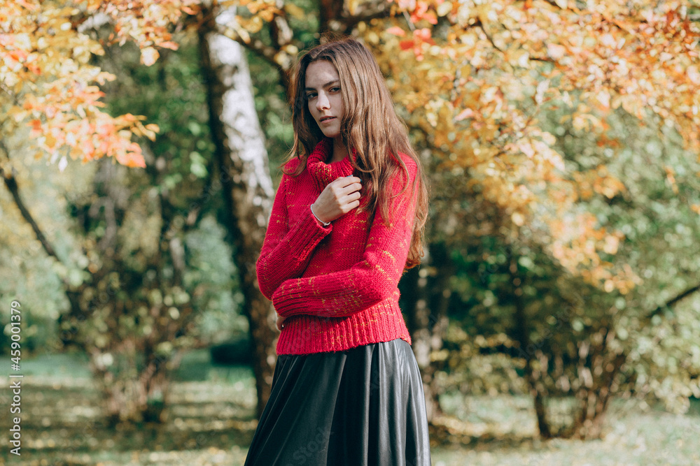 woman autumn portrait woman autumn portrait