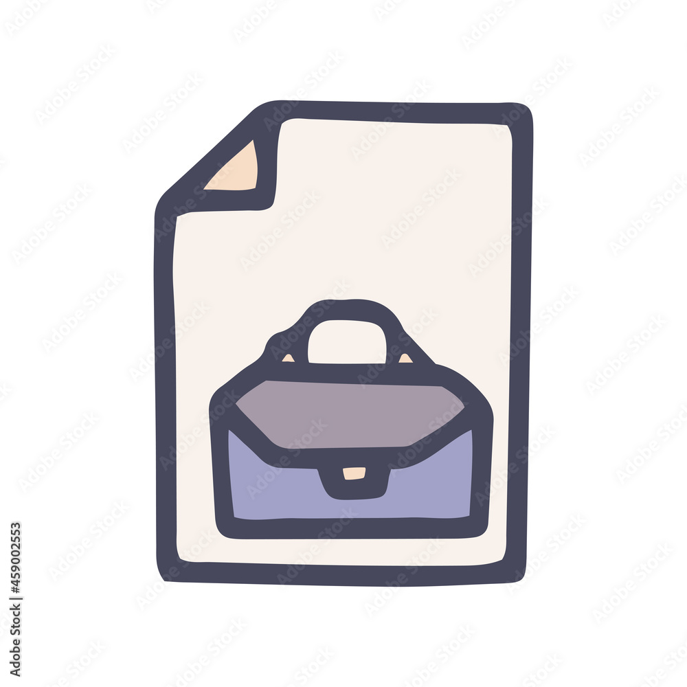 Obraz premium summary color vector doodle simple icon design