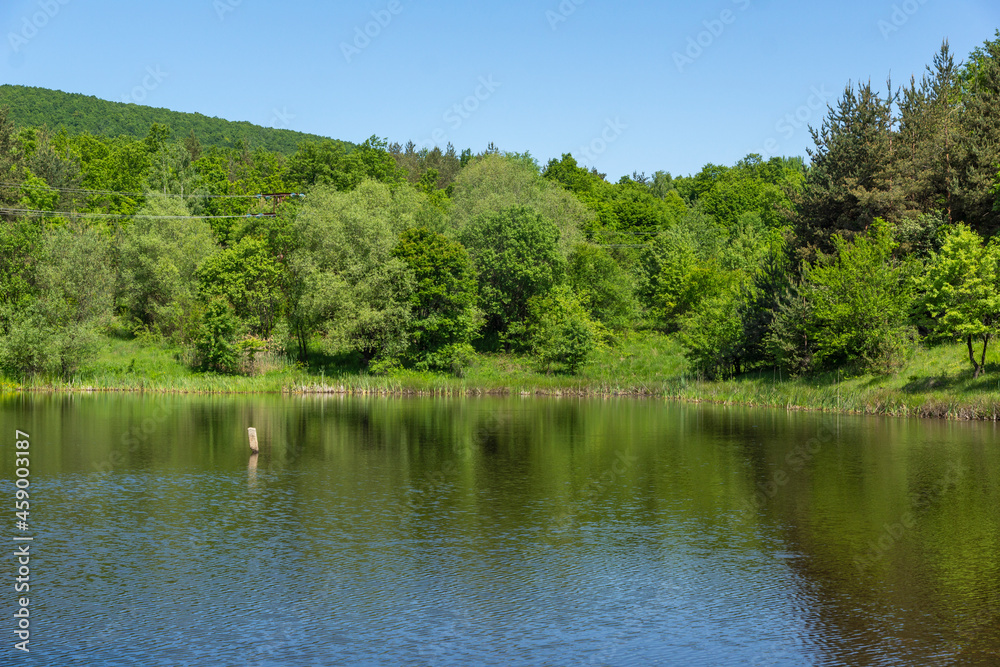 Landscape of Sua Gabra Lakes at Lozenska Mountain,  Bulgaria
