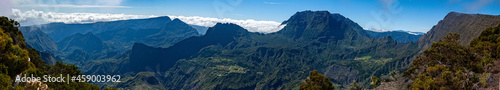 panorama of the mountains Reunion