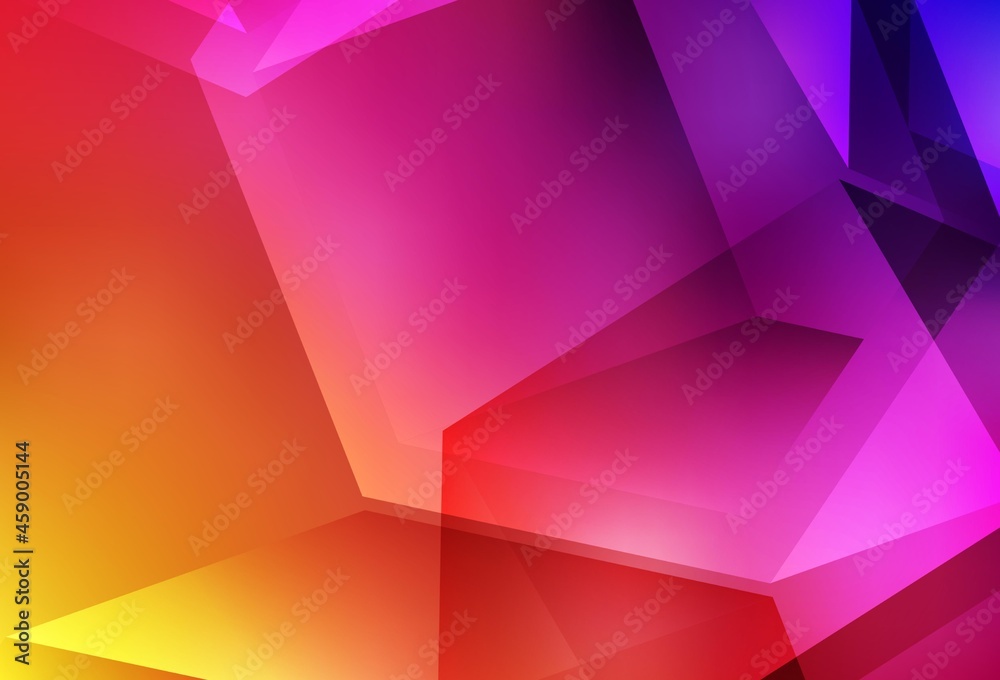 Light Pink, Yellow vector low poly background. Light Pink, Yellow vector low poly background.