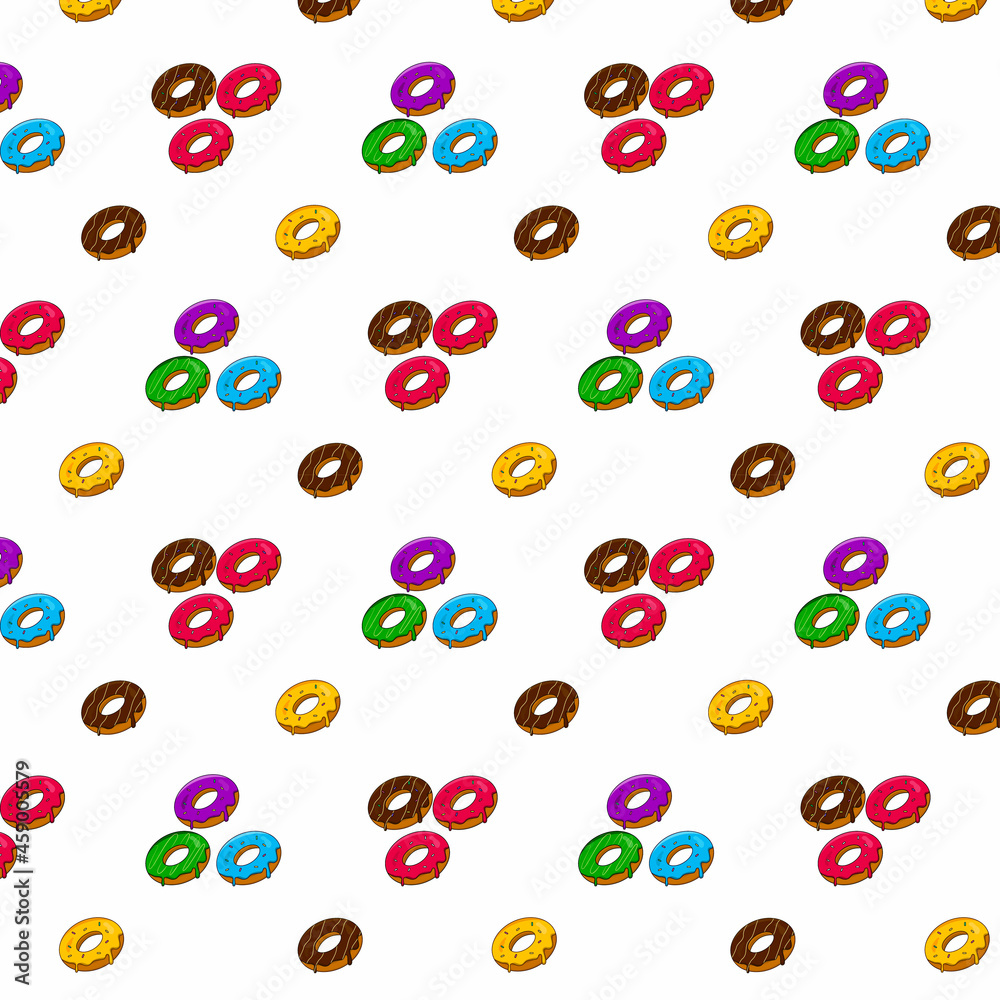 Donuts pattern vector texture background wallpaper Donuts pattern vector texture background wallpaper