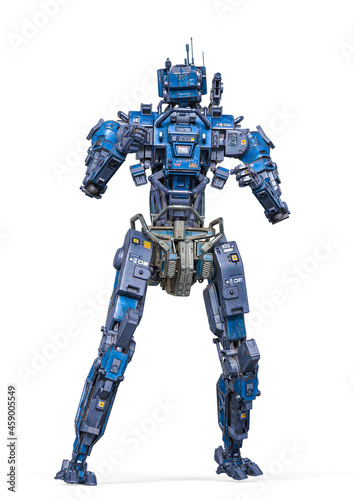 super droid standing up and is ready to fight