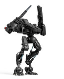 combat mech with arms up