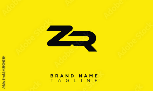 ZR Alphabet letters Initials Monogram logo RZ, Z and R