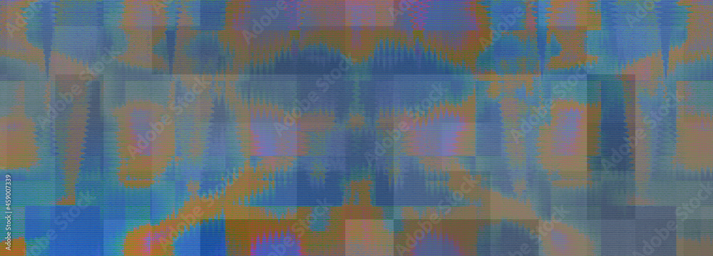 Obraz premium Abstract glitch art background image.