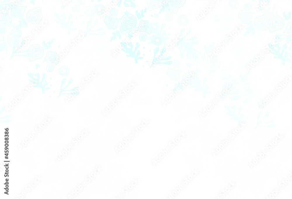 Obraz premium Light Green vector pattern with random forms.