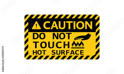 Warning sign,Do Not Touch sign © Abderrahmen