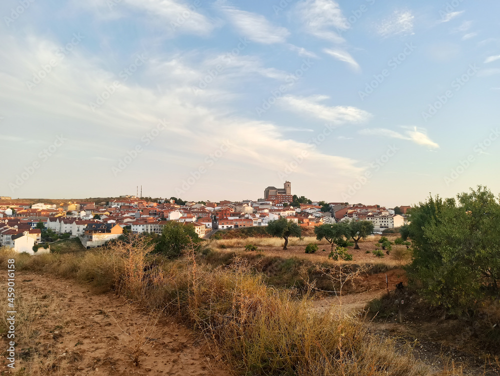 Landscape of typical Spanish mediterranean village