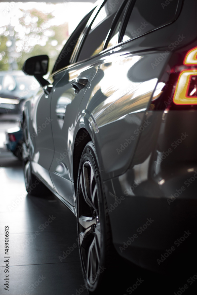 Naklejka premium car in the showroom