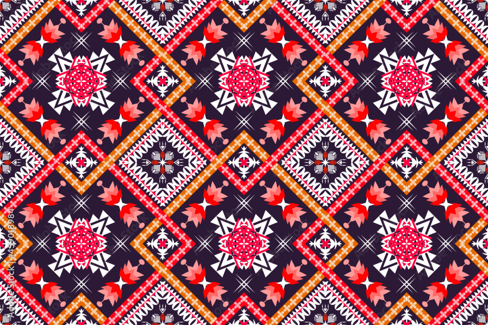 Geometric ethnic oriental seamless pattern art traditional Design for background,carpet,wallpaper,clothing,wrapping,Batik,fabric,Vector illustration.embroidery style. Geometric ethnic oriental seamless pattern art traditional Design for background,carpet,wallpaper,clothing,wrapping,Batik,fabric,Vector illustration.embroidery style.