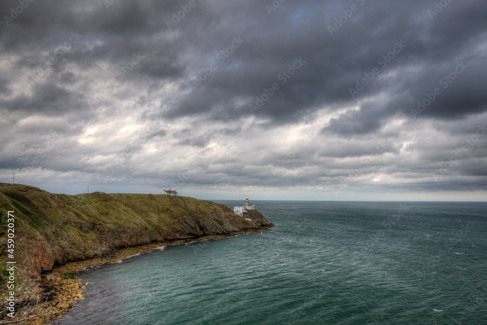 Fototapeta premium Cloudy Howth Cliffs