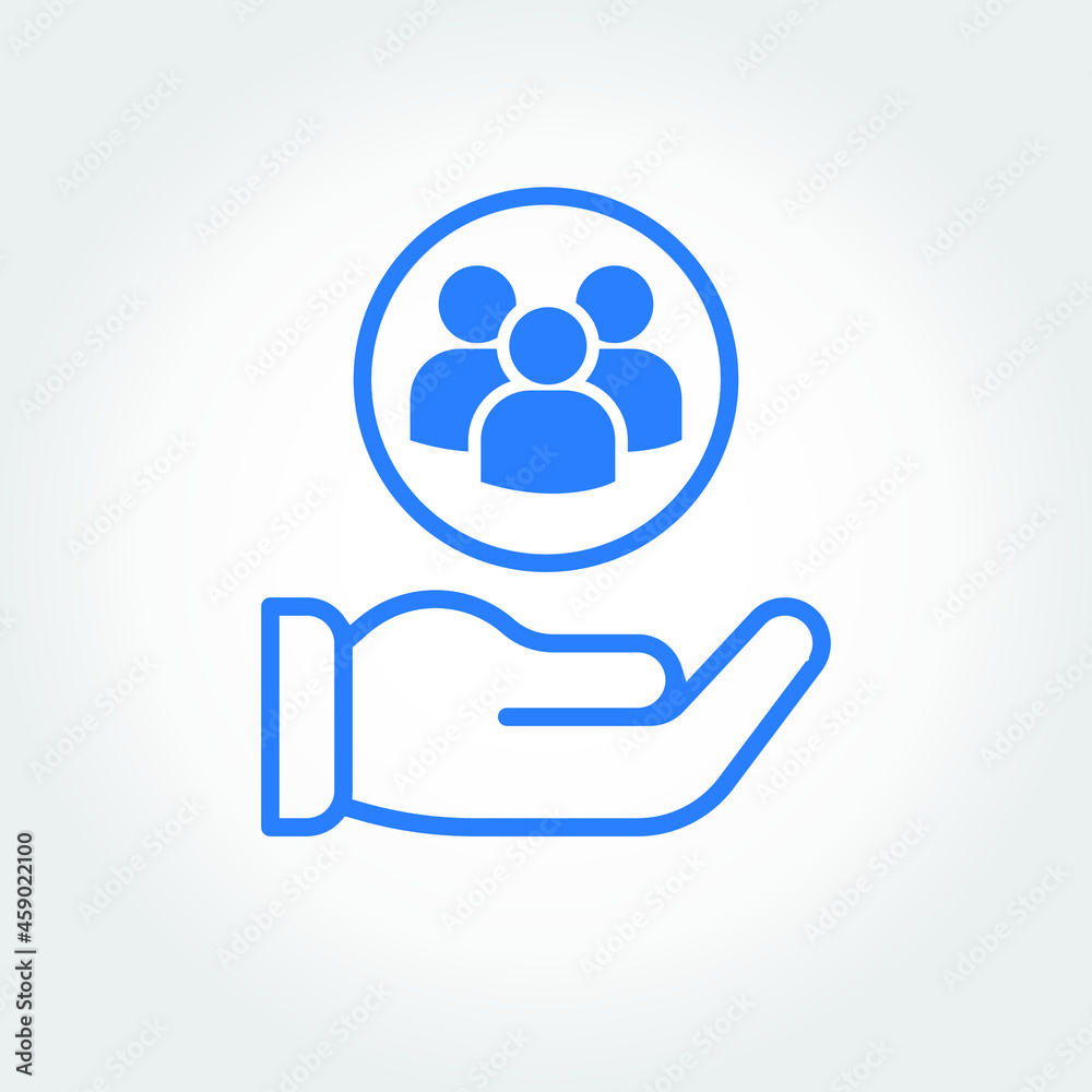 Customer service icon vector. Flat design. Eps 10 vector illustration. Customer service icon vector. Flat design. Eps 10 vector illustration.