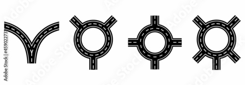 road icon, road vector sign symbol