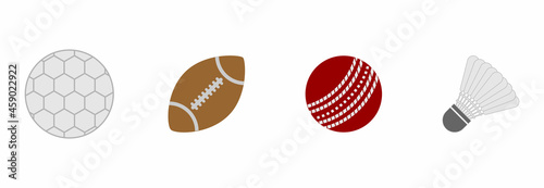 ball icon set, ball vector set symbol of sport photo