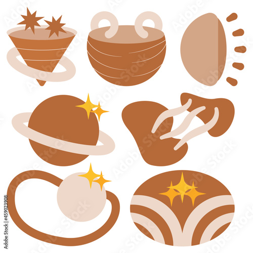 Collection Of Aesthetics Art Element Flat