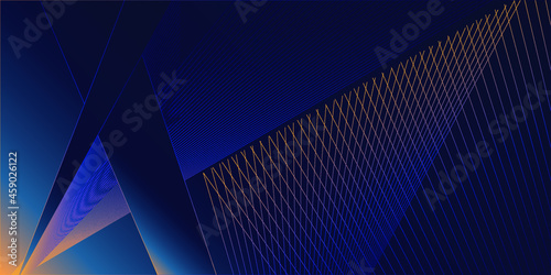 Blue Abstract Background With Lines