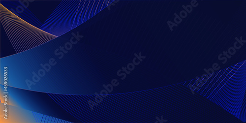 Blue Abstract Background With Lines