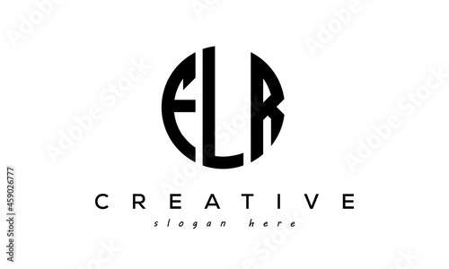 Letters FLR creative circle logo design vector photo