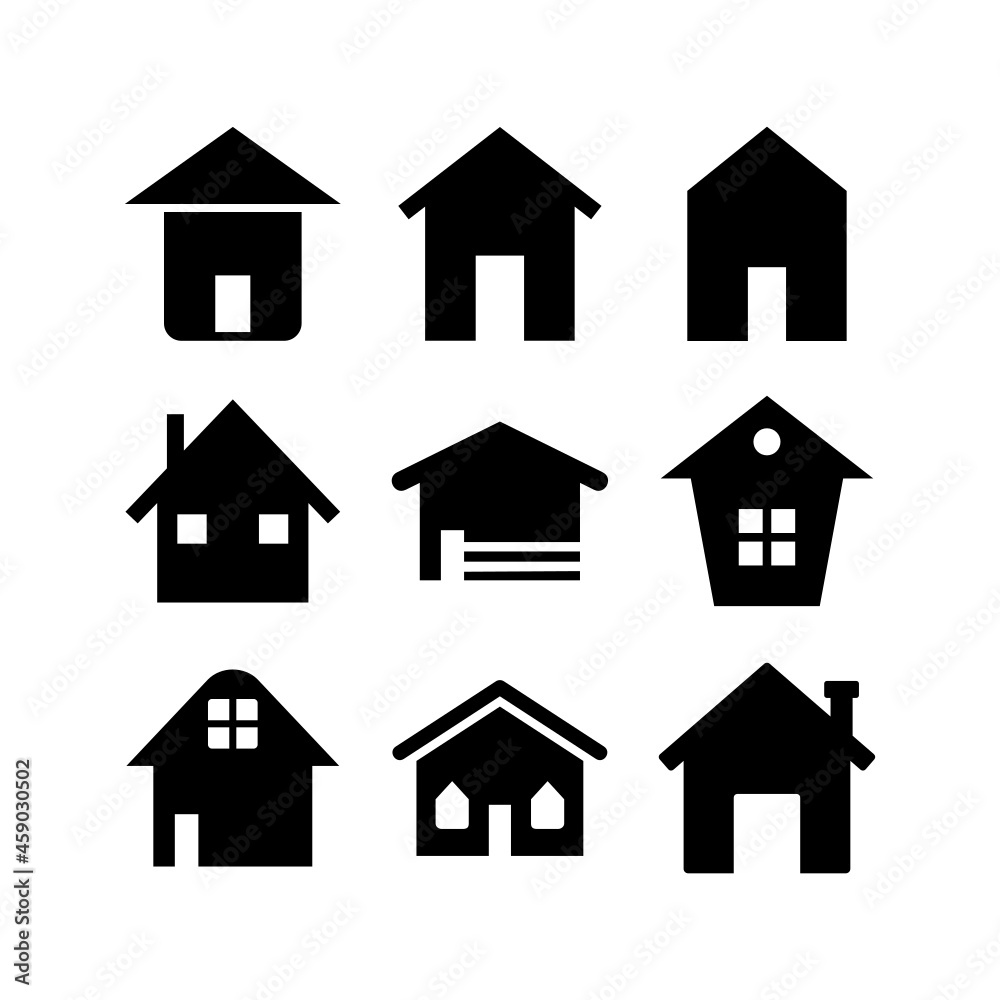 home set icon on white background home set icon on white background