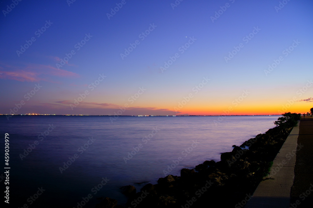 Florida Tampa bay sun set landscape	