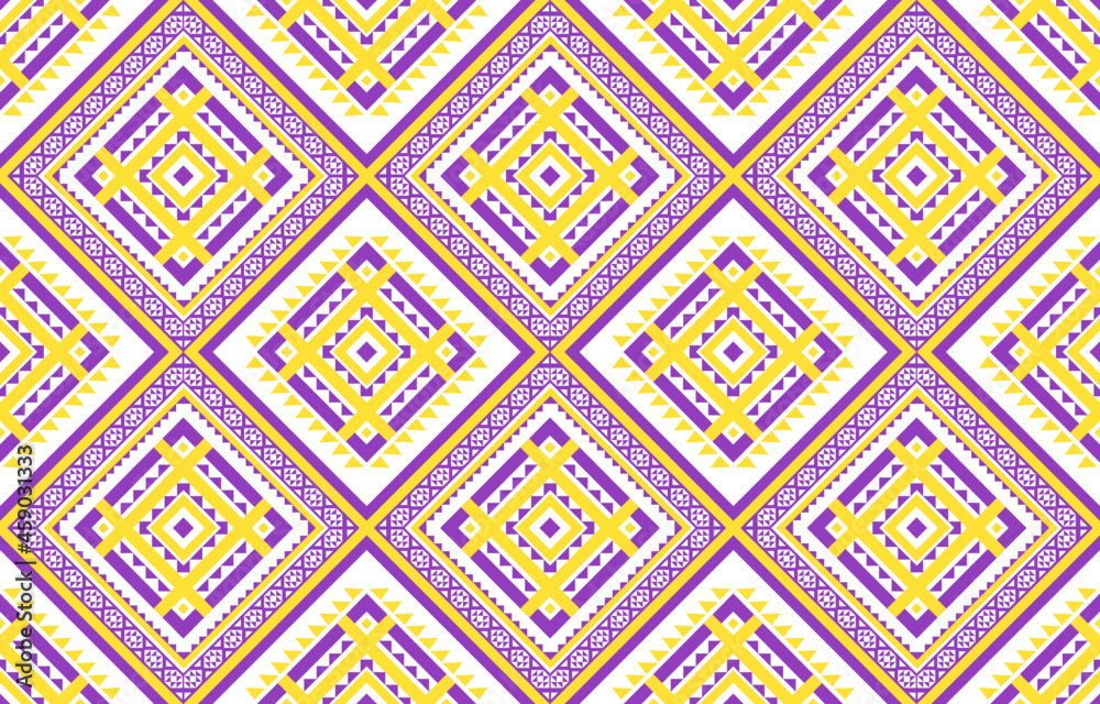 Abstract ethnic geometric seamless pattern. Design for background, illustration, wallpaper, fabric, texture, batik, carpet, clothing, embroidery Abstract ethnic geometric seamless pattern. Design for background, illustration, wallpaper, fabric, texture, batik, carpet, clothing, embroidery