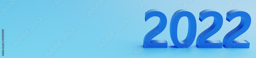 Banner of number 2021 of new year on blank background Banner of number 2021 of new year on blank background