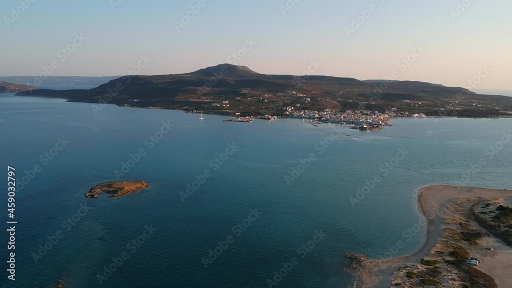 Iconic aerial view over Pounda beach at the famous Submerged ancient city of Pavlopetri in Laconia, Greece Iconic aerial view over Pounda beach at the famous Submerged ancient city of Pavlopetri in Laconia, Greece