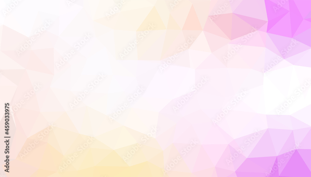 low poly white and subtle colors background