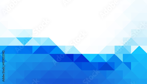 abstract blue triangle shapes background