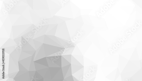 white low poly triangle background