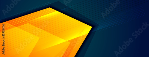 abstract modern banner with arrow style shape