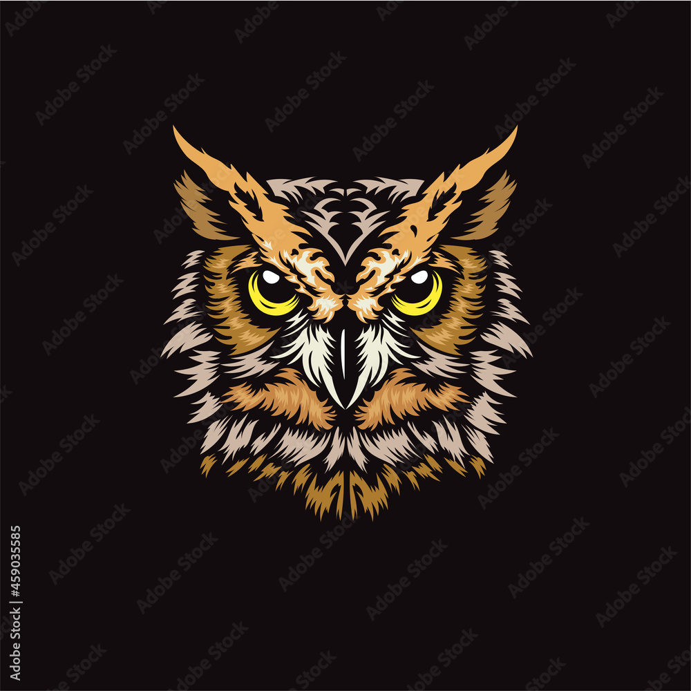abstract owl head Vector illustration abstract owl head Vector illustration
