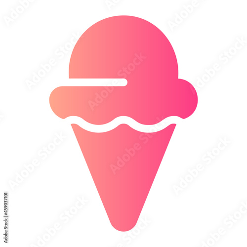 ice cream gradient icon
