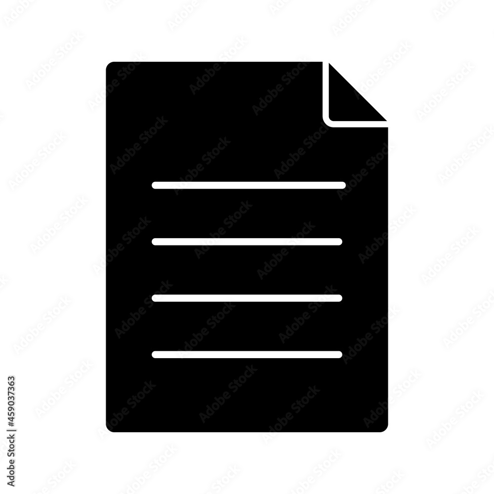 Paper Icon Vector Design Template on white background Paper Icon Vector Design Template on white background