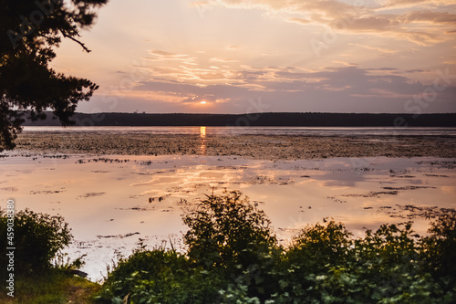 sunset on the beach