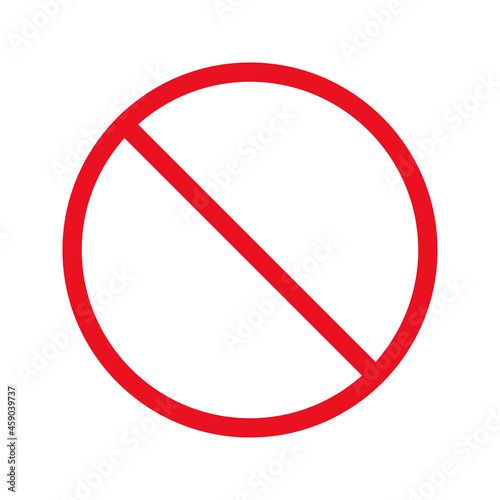 Free Download Red no symbol. Circle red warning icon vector illustration
 - GFXLoad