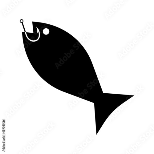 Fishing icon. Illustration style is a flat iconic symbol. Simple Fishing vector illustration on the white background