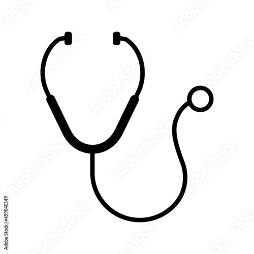 Stetoscope icon isolated on white background. Vector illustration.