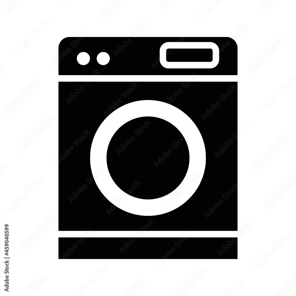 washing machine icon vector template on white background washing machine icon vector template on white background