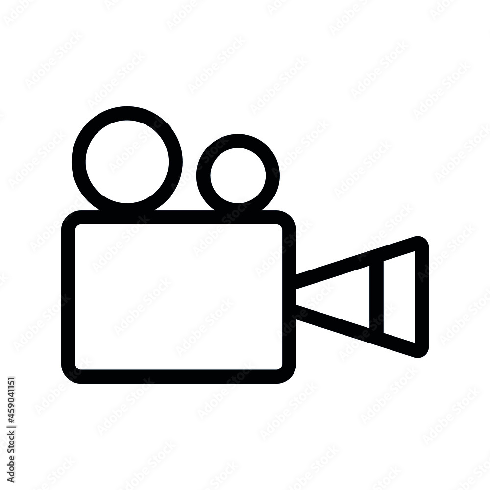 video camera icon, video icon with a white background. Vector illustration of eps 10 video camera icon, video icon with a white background. Vector illustration of eps 10