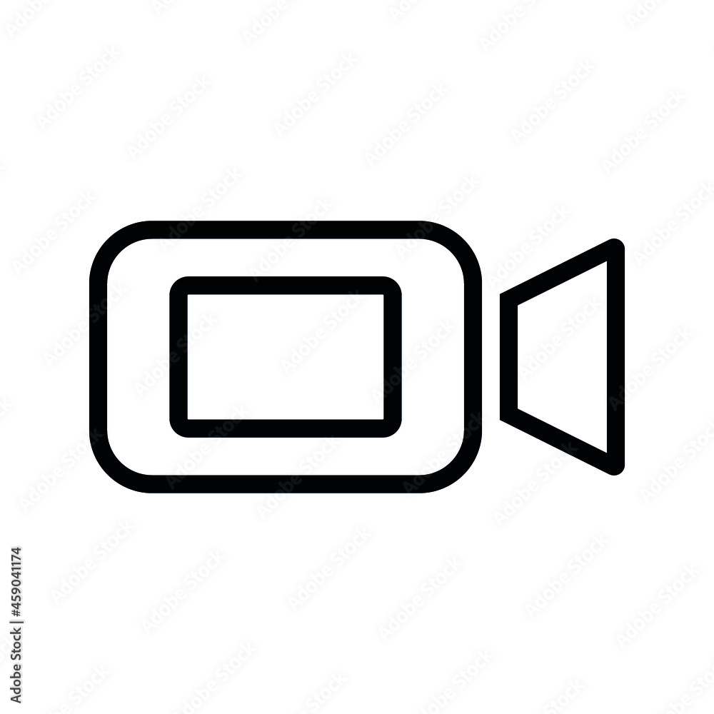 video camera icon, video icon with a white background. Vector illustration of eps 10 video camera icon, video icon with a white background. Vector illustration of eps 10